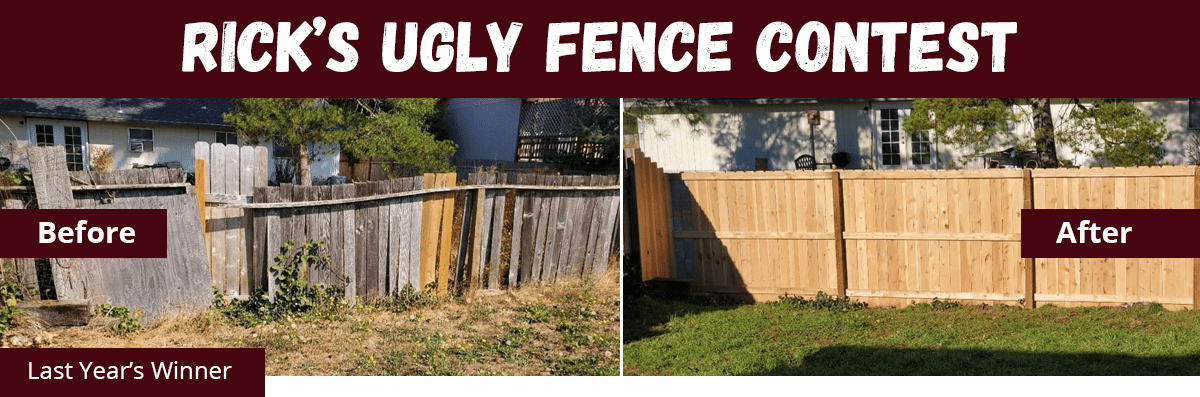 Rick's Annual Ugly Fence Contest