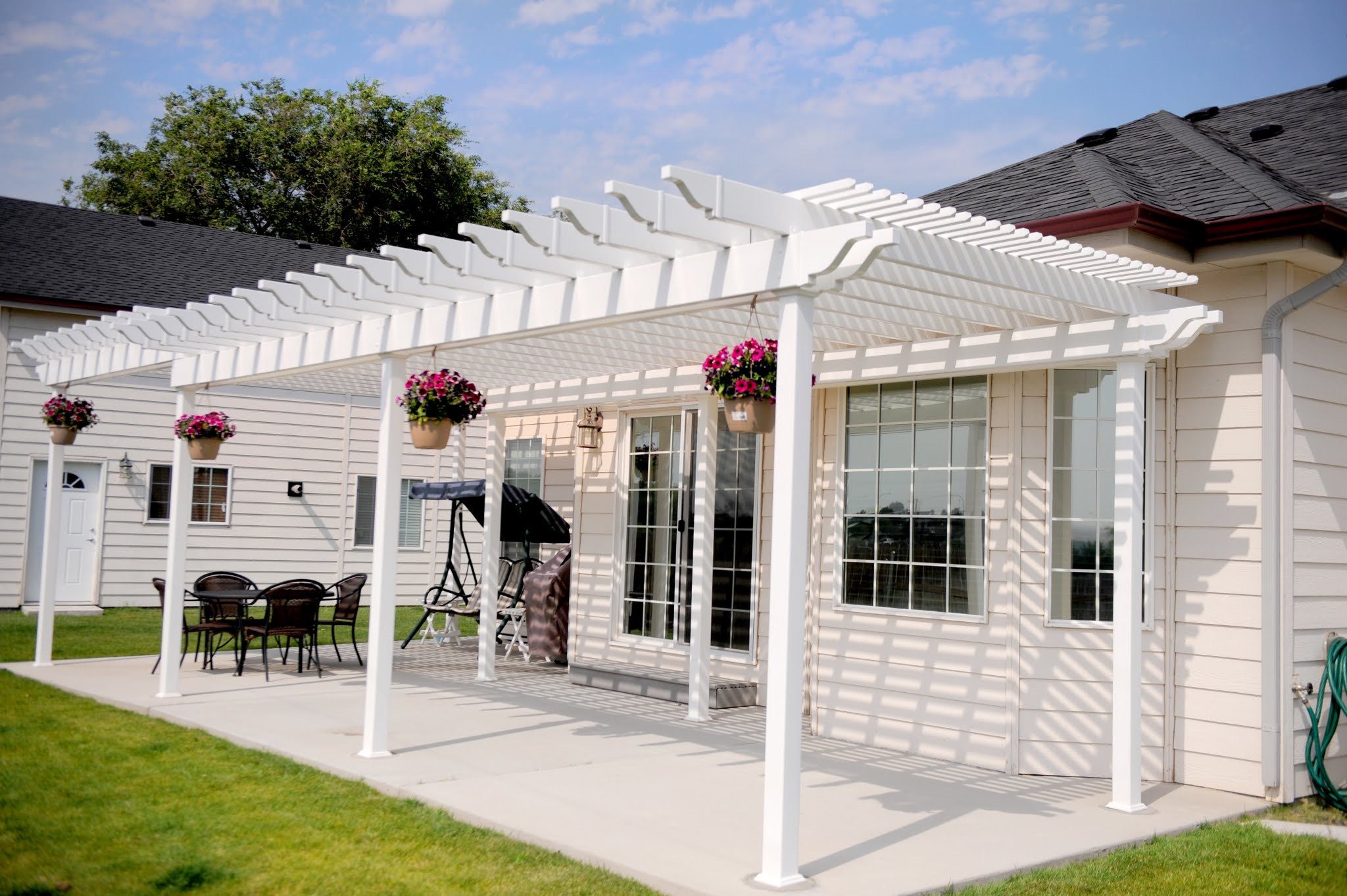 White Vinyl Pergola