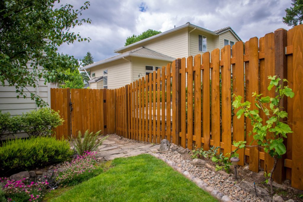 Good Neighbor Fence with gate