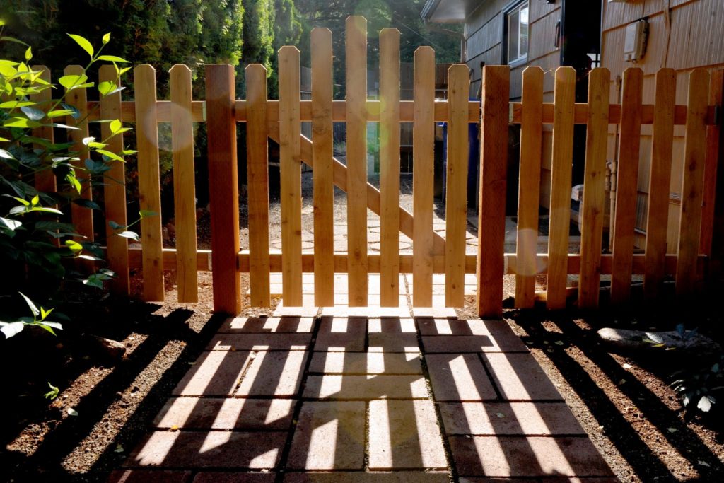 1008 Cedar Gate picket fence gate