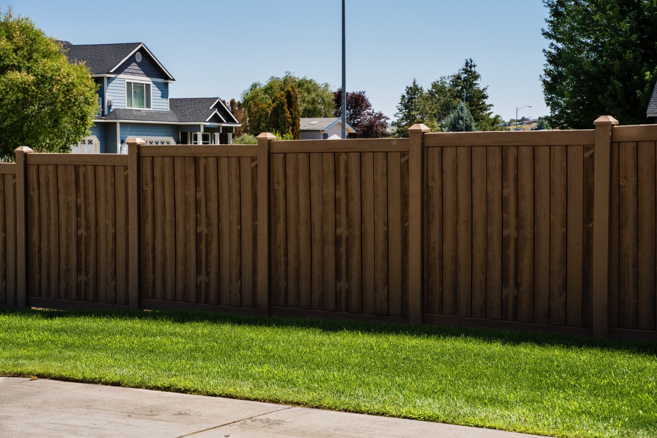 Red Cedar Simulated Wood fencing