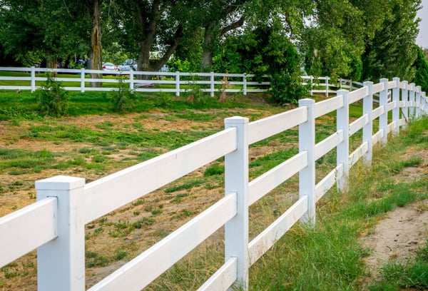 Vinyl PastureRail Fencing Small Vinyl PastureRail Fencing Small