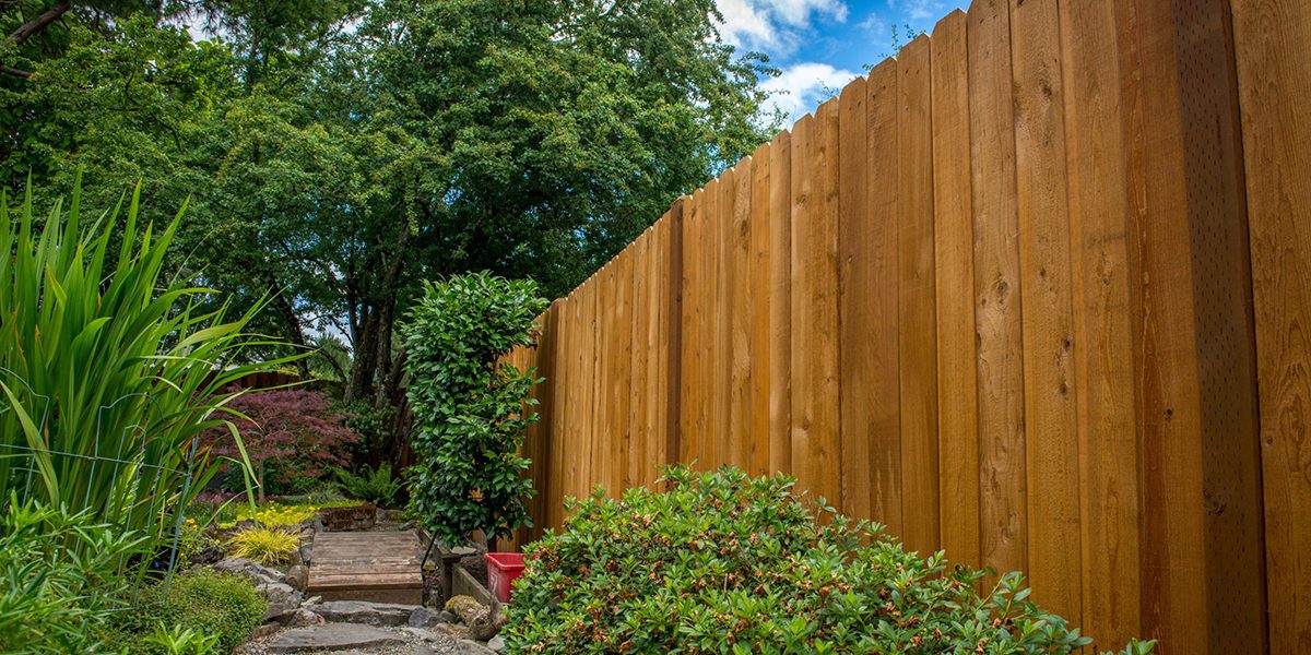 Cedar Fence installed by Rick's Custom Fencing and Decking in Portland Oregon Cedar Fence installed by Rick's Custom Fencing and Decking in Portland Oregon