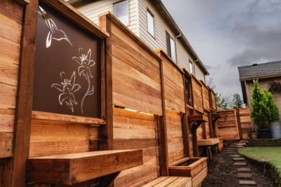 1010 Benches custom cedar benches