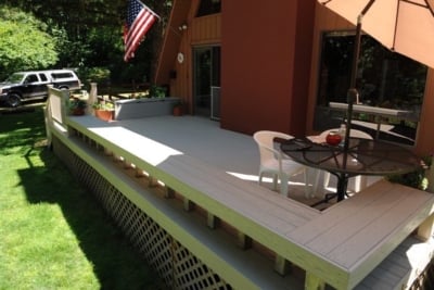1011 Benches long deck bench