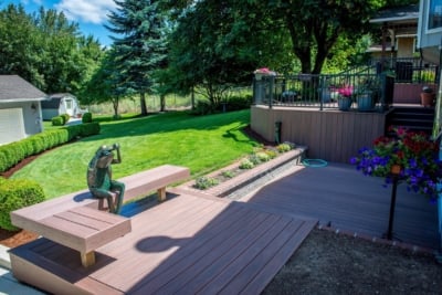 1013 Benches corner deck bench