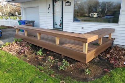 1020 Benches U shaped deck bench