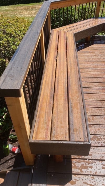 1022 Benches Armadillo bench in firewood color