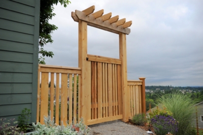 1022 Custom Cedar Fencing Custom Semi-Privacy Fence and trellis