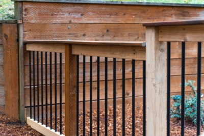 1029 Custom Cedar Fencing Handrail fencing