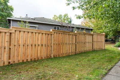 1026 Fencing Cedar Good Neighbor Custom Good Neighbor with trim boards