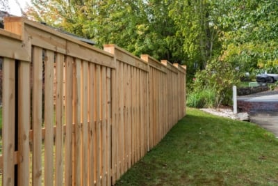 1028 Fencing Cedar Good Neighbor Custom Good Neighbor fence in Sherwood, Oregon