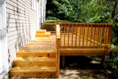 1066 Cedar Handrails cedar picket railing