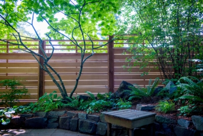 1029 Horizontal Cedar Fencing custom horizontal fence by Rick's
