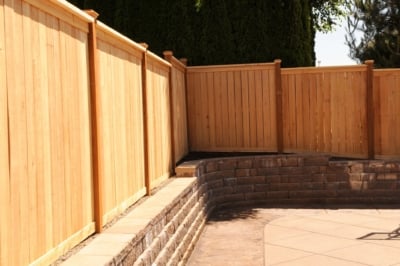 1030 Cedar Picture Frame Fencing Cedar Picture Frame Fence inside corner