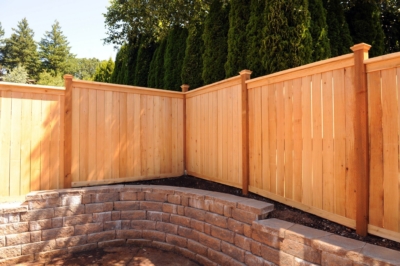 1031 Cedar Picture Frame Fencing Cedar Picture Frame Fence inside corner