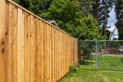 1045 Cedar Picture Frame Fencing Overlap Board Picture Frame Fence