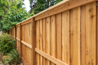 1046 Cedar Picture Frame Fencing back of picture frame fence