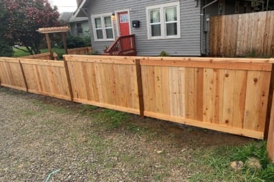 1048 Cedar Picture Frame Fencing Short Cedar Picture Frame Fencing