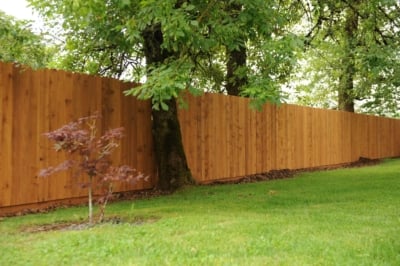 1048 Cedar Solid Style Fencing solid style fence with dog eared boards