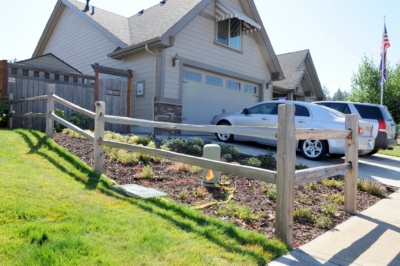 1008 Cedar Split Rail Fencing Weathered Cedar Split Rail Fencing