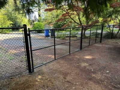 1058 Chain Link Fencing Black Chain Link Fencing