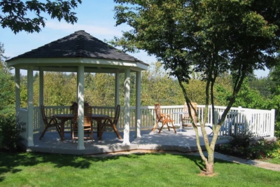 1007 Gazebos Gazebo on deck
