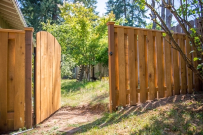 1037 Cedar Gate open wood gate