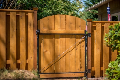 1044 Cedar Gate solid style wood gate