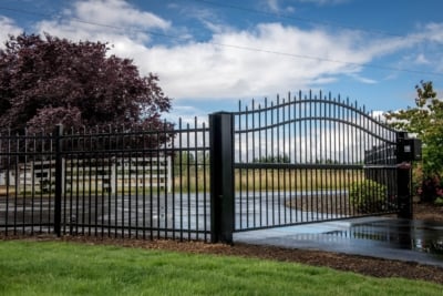 1042 Ornamental Gates Single swing driveway gate