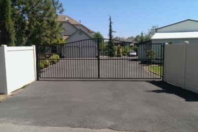 1044 Ornamental Gates double drive driveway gate