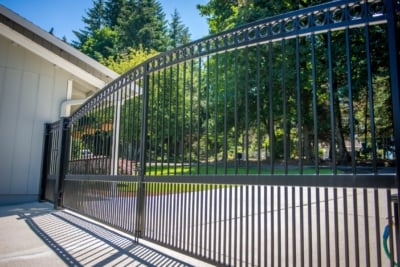 1045 Ornamental Gates black steel gates
