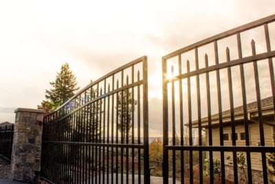 1055 Ornamental Gates double drive driveway gate