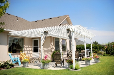 1051 Covers Pergolas Vinyl vinyl pergola over patio
