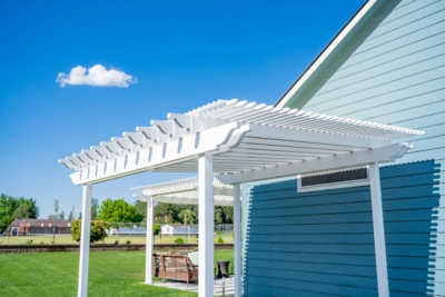 1070 Covers Pergolas Vinyl Vinyl Pergola with Acrylite in Kennewick, WA