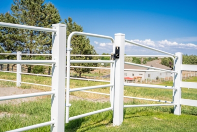 1024 Pipe Rail Fencing White pipe rail fencing in Kennewick, WA