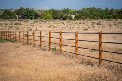 1030 Pipe Rail Fencing Brown Pipe Rail Fencing in Kennewick, WA From Rick's