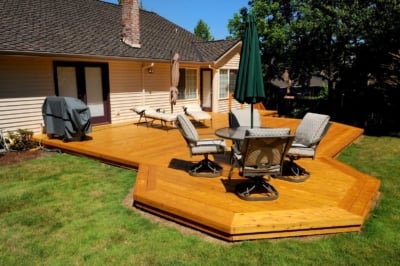 1049 Decking Cedar Custom Port Orford cedar deck by Rick's