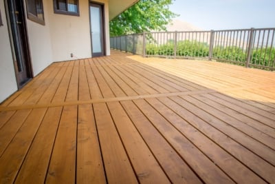 1056 Decking Cedar Stained Port Orford cedar deck