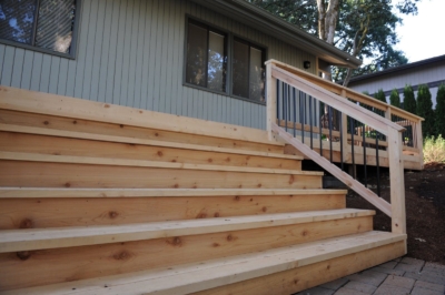 1061 Decking Cedar Cedar stairs