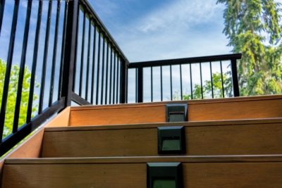 1080 Stairs armadillo decking stairs with lights
