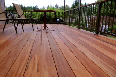 1029 Decking Tigerwood Tigerwood deck and handrail by Rick's