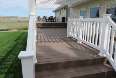 1029 Vinyl Handrails. Vinyl railing with classic caps