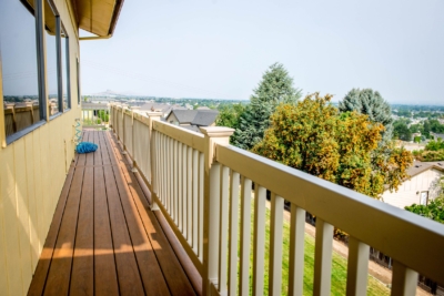 1032 Vinyl Handrails. Tan vinyl railing