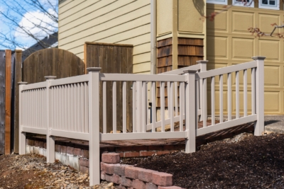 1040 Vinyl Handrails. clay picket vinyl railing in Salem, Oregon