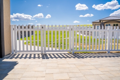 1054 Vinyl Picket Fencing Vinyl picket gate in Richland, WA