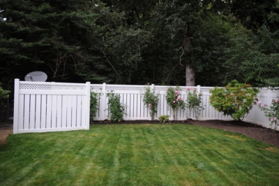 1003 Vinyl Semi Privacy Fencing White Vinyl Semi Privacy Fencing