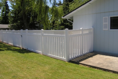 1004 Vinyl Semi Privacy Fencing Vinyl Semi Privacy Fencing and gate