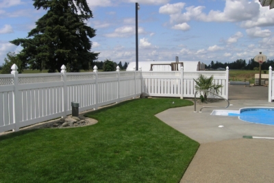 1009 Vinyl Semi Privacy Fencing vinyl lattice top semi privacy fence