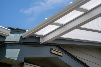 Acrylite cover attached to a home